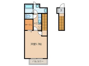 アンプルールリーブル行連の物件間取画像